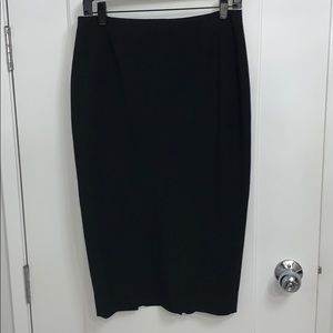 Black straight skirt